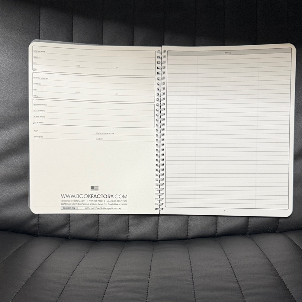 Manager Notebook - Picture 3 of 4